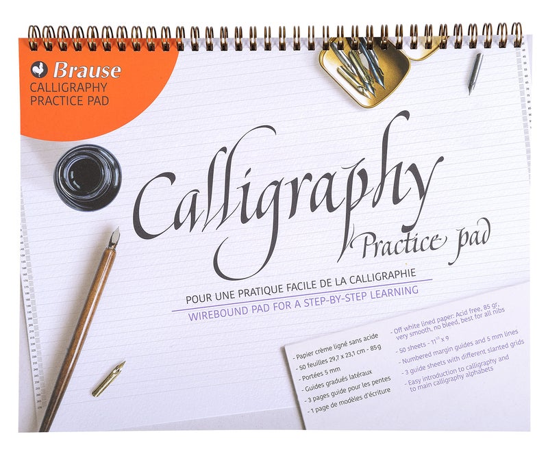 Brause Calligraphy Lined Practice Pad, A4 - Image 1